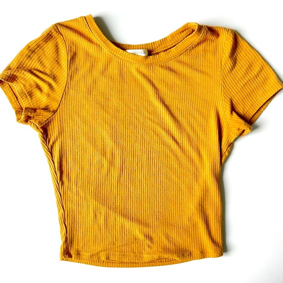 Yellow Ribbed Top - Picture 1 of 3